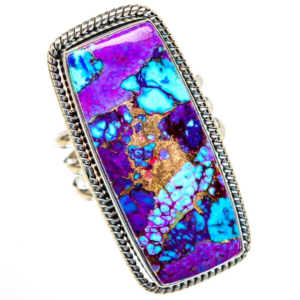 Spiny Turquoise Jasper Rings handcrafted by Anasilvercos - RING103672