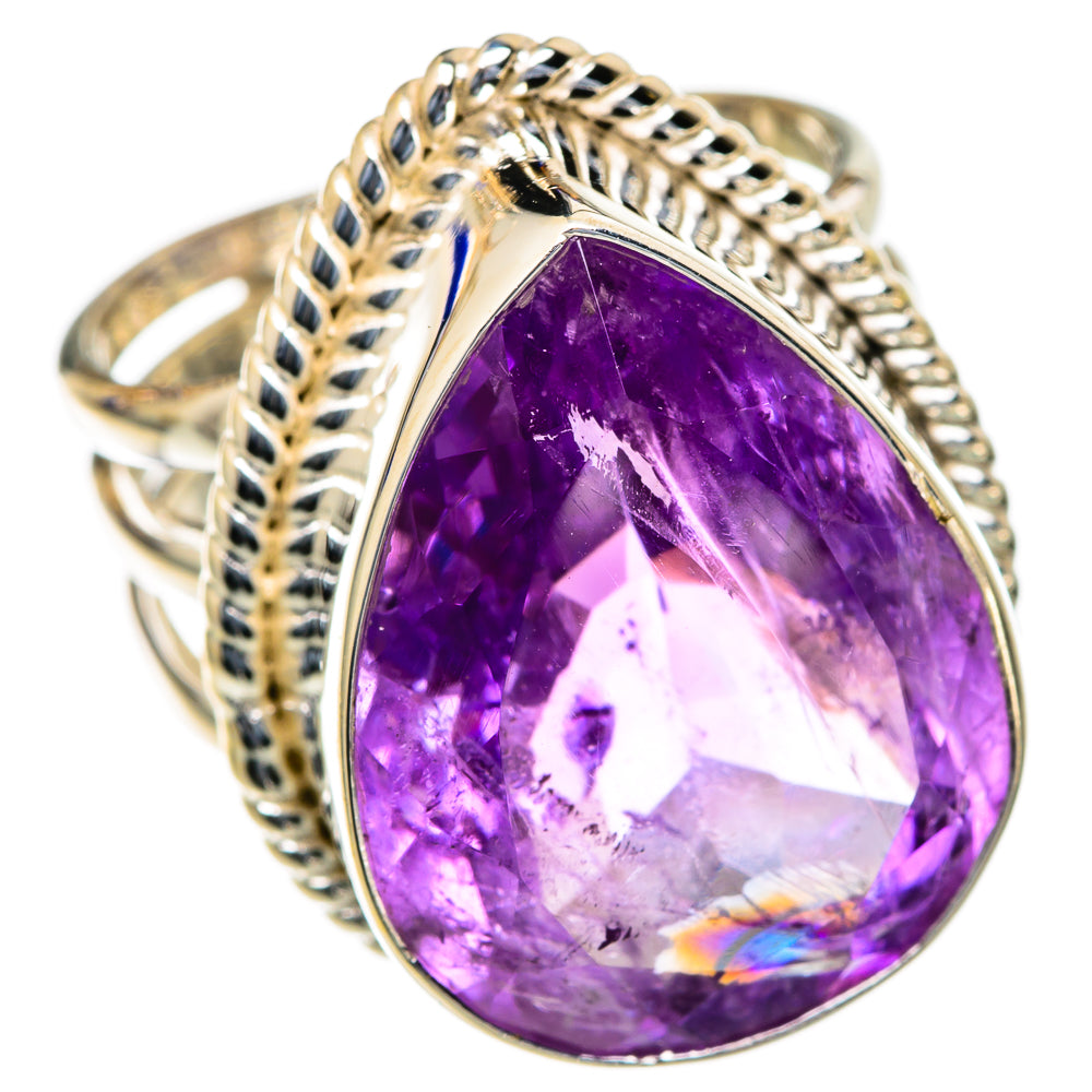 Amethyst Rings handcrafted by Anasilvercos - RING103674