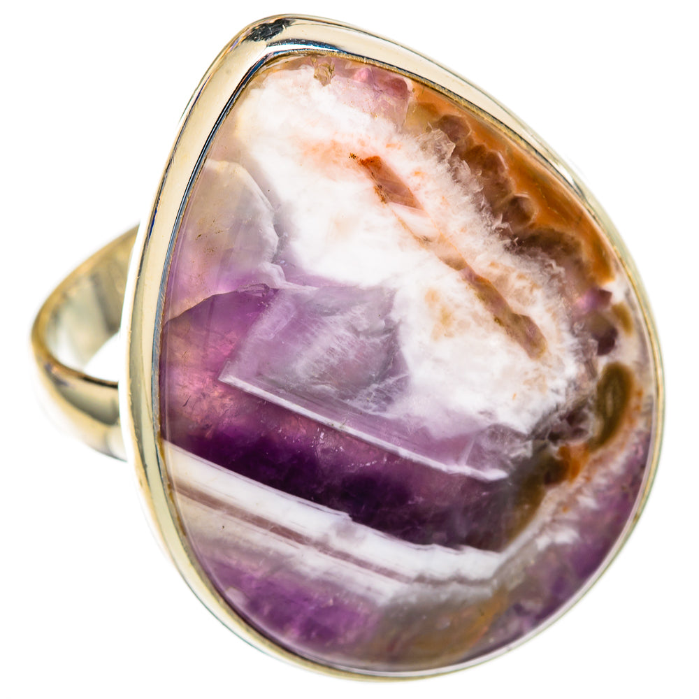 Chevron Amethyst Rings handcrafted by Anasilvercos - RING103676 - Photo 2