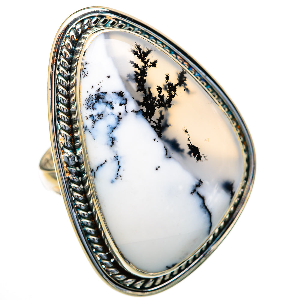 Dendritic Opal Rings handcrafted by Anasilvercos - RING103683
