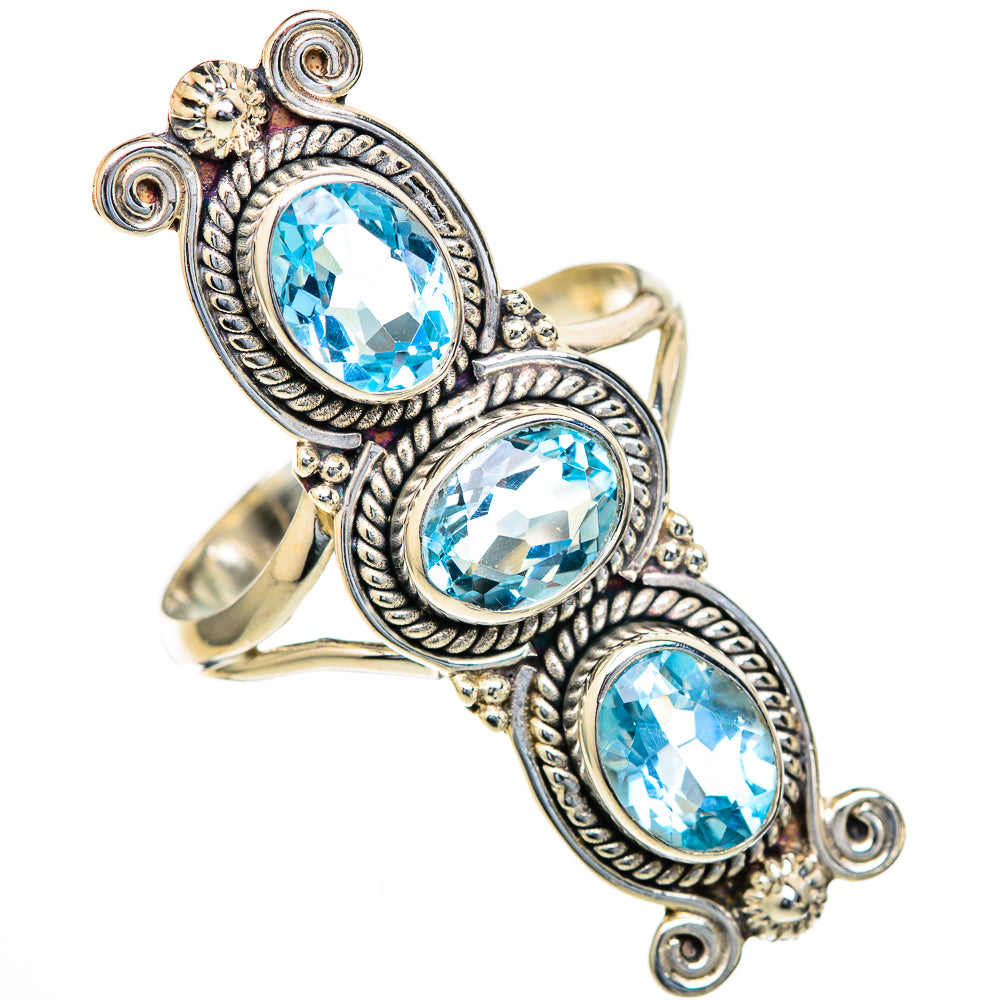Blue Topaz Rings handcrafted by Anasilvercos - RING103695 - Photo 2