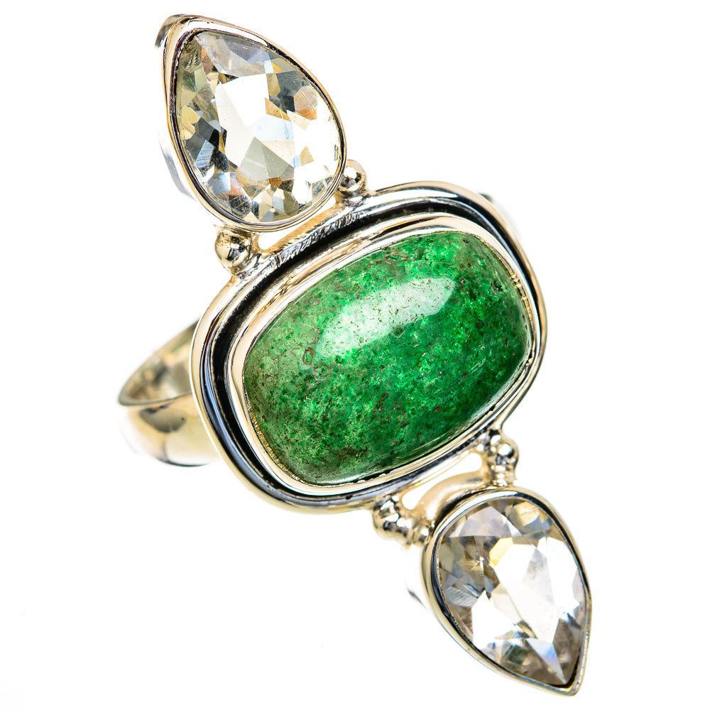 Green Aventurine Rings handcrafted by Anasilvercos - RING103703 - Photo 2