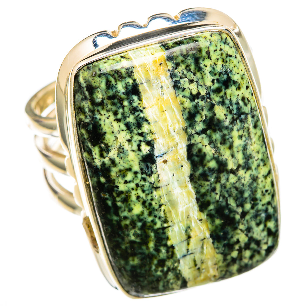Lizard Jasper Rings handcrafted by Anasilvercos - RING103708 - Photo 2