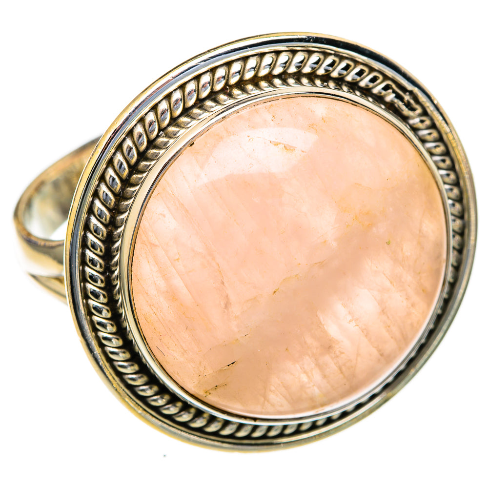 Rose Quartz Rings handcrafted by Anasilvercos - RING103726
