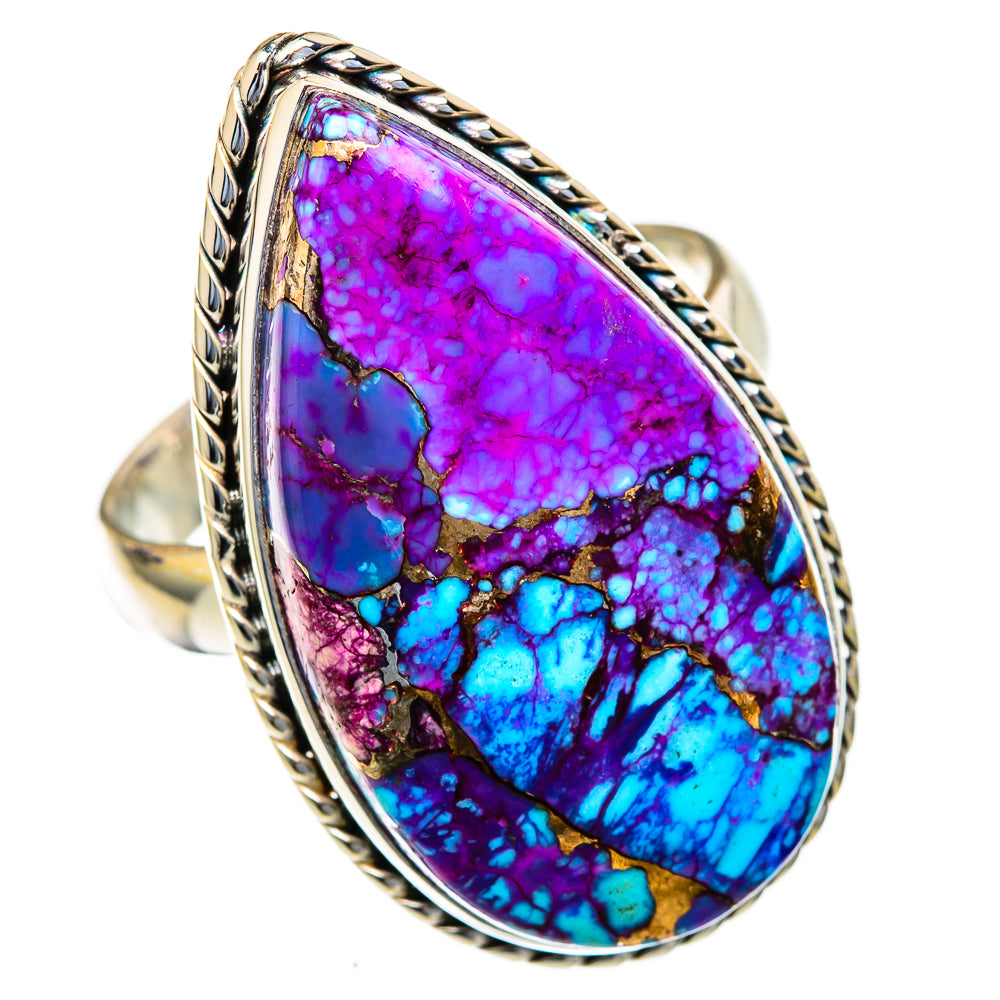 Spiny Turquoise Jasper Rings handcrafted by Anasilvercos - RING103731