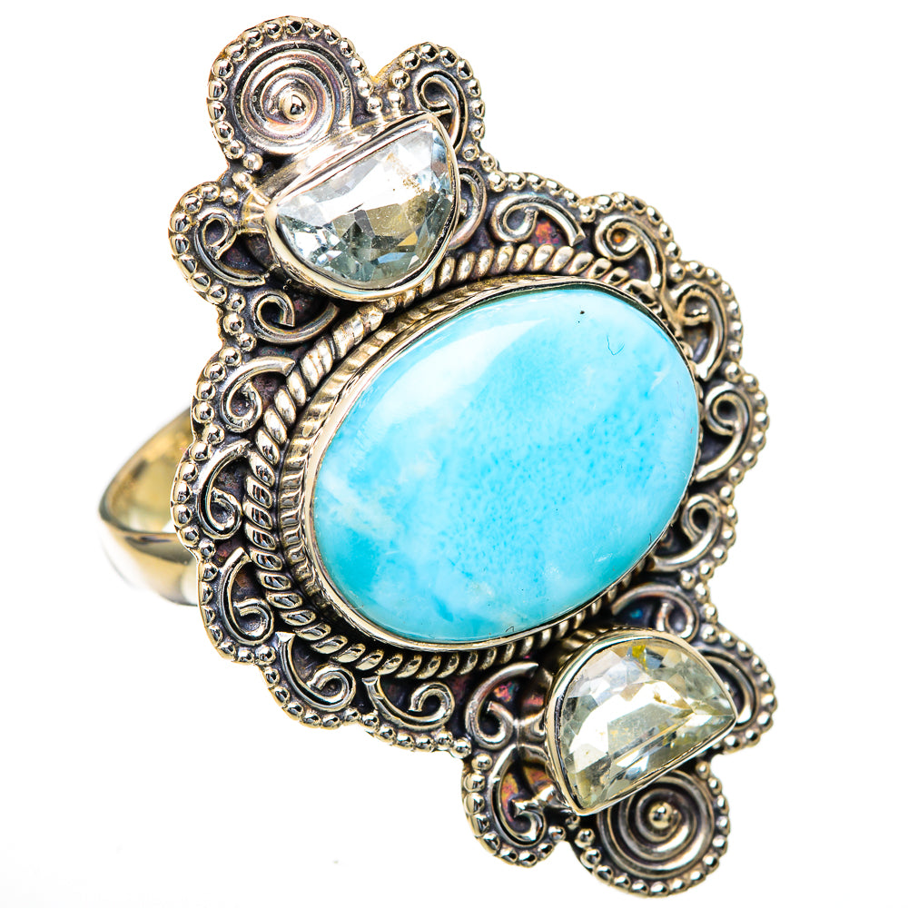 Larimar Rings handcrafted by Anasilvercos - RING103753 - Photo 2