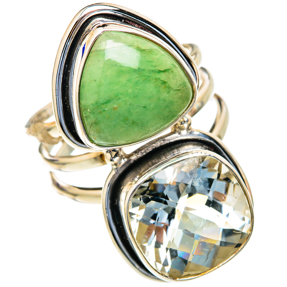 Green Aventurine Rings handcrafted by Anasilvercos - RING103758 - Photo 2