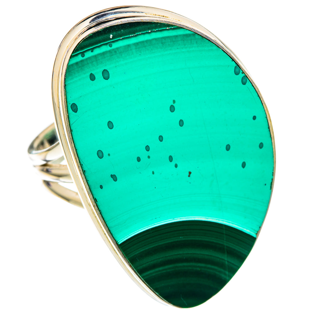 Malachite Rings handcrafted by Anasilvercos - RING103759 - Photo 2