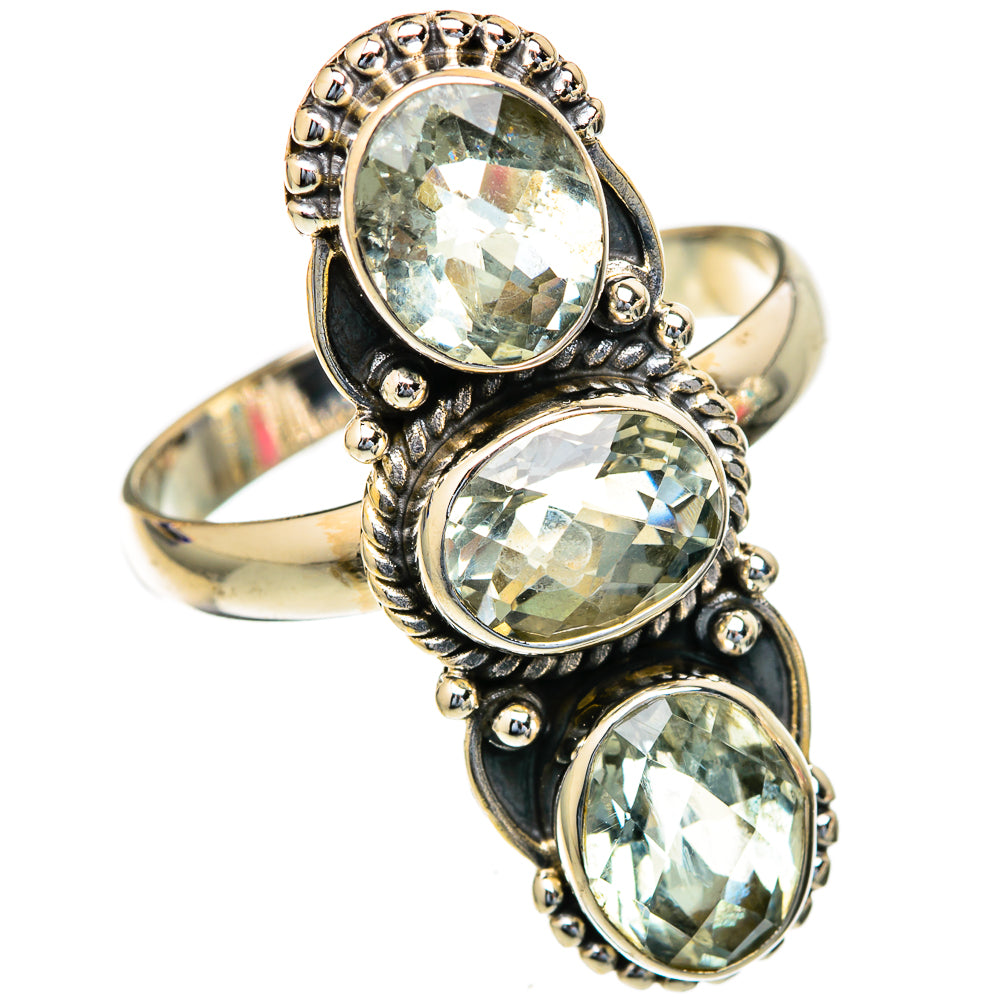 Green Amethyst Rings handcrafted by Anasilvercos - RING103764 - Photo 2