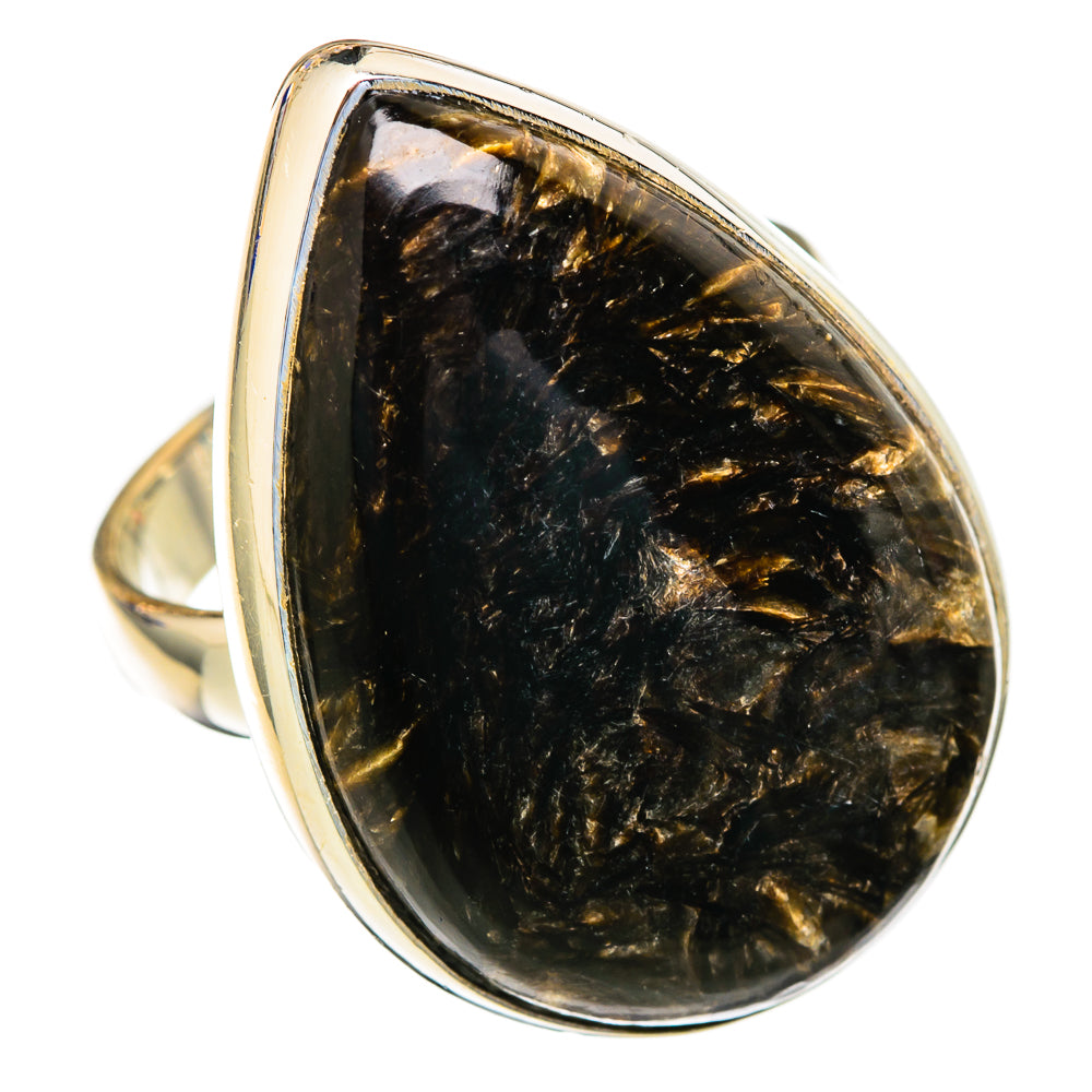 Golden Seraphinite Rings handcrafted by Anasilvercos - RING103767