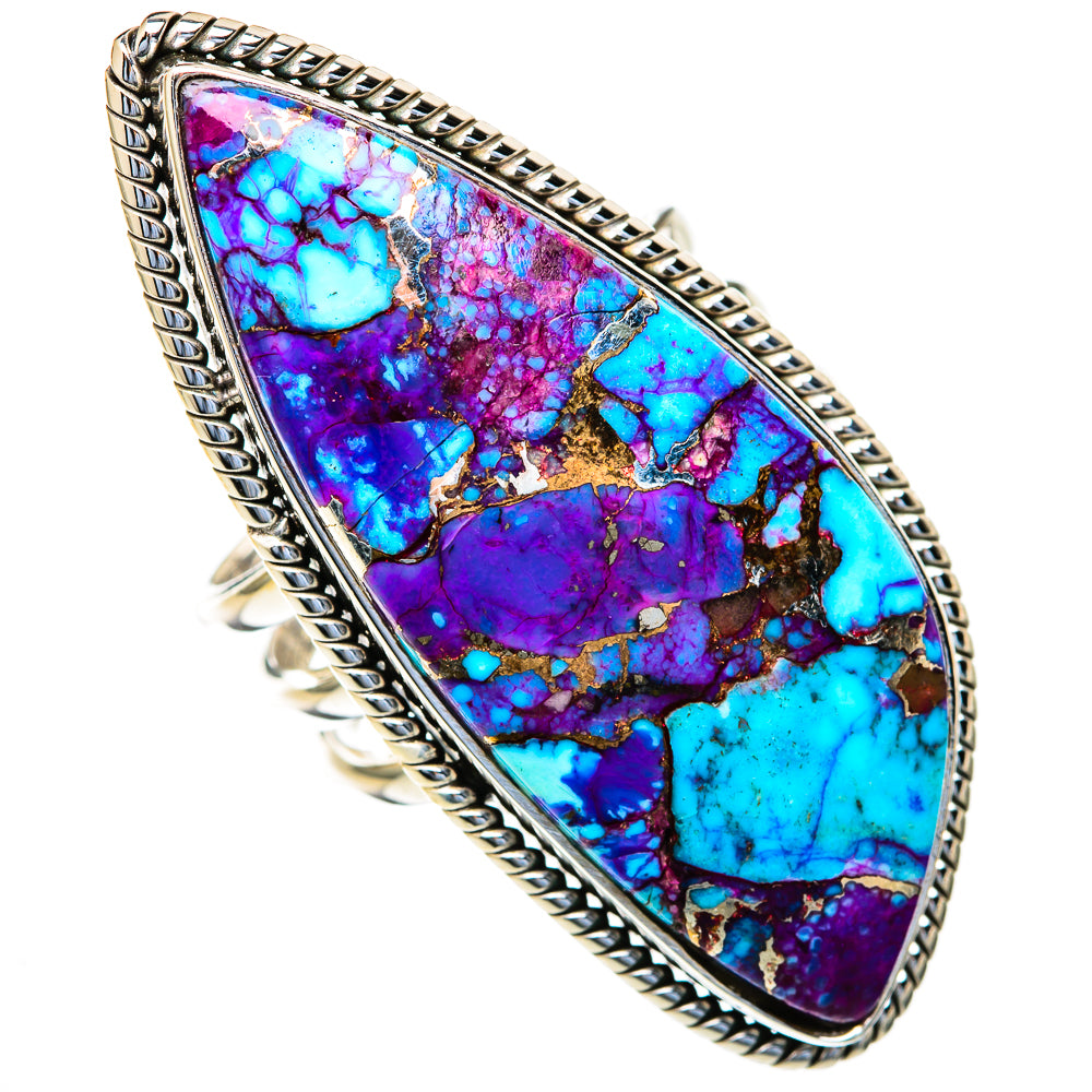Spiny Turquoise Jasper Rings handcrafted by Anasilvercos - RING103775
