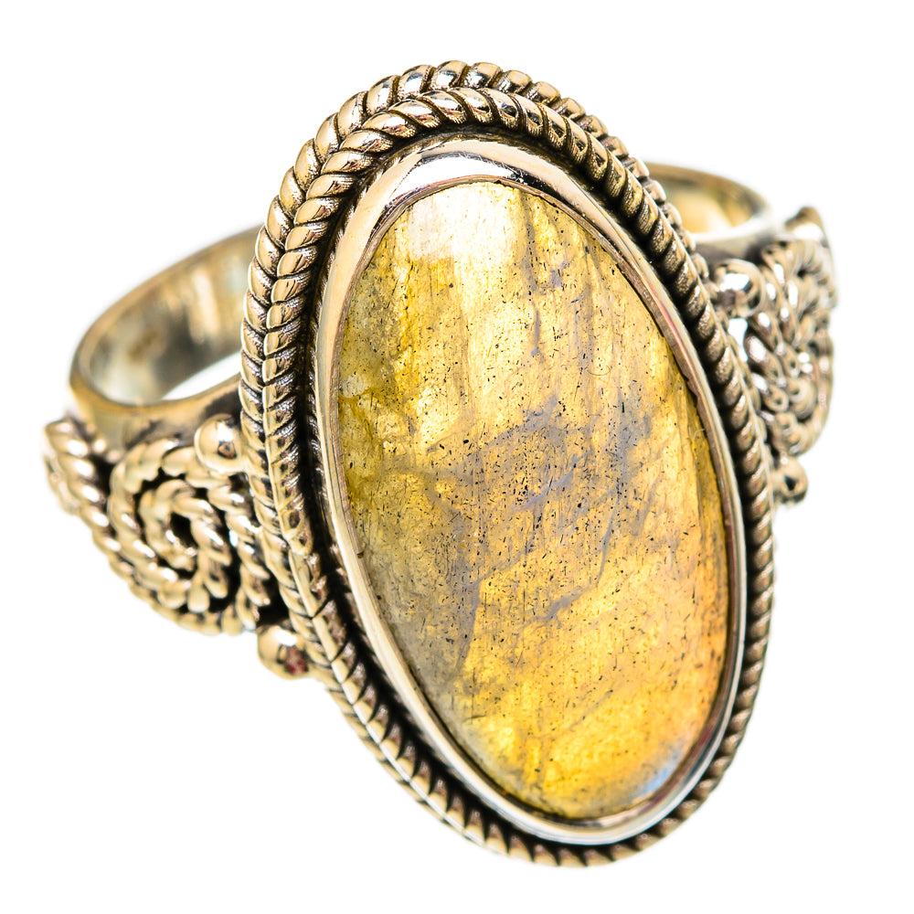 Labradorite Rings handcrafted by Anasilvercos - RING103798 - Photo 2