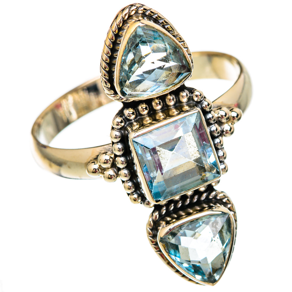 Blue Topaz Rings handcrafted by Anasilvercos - RING103799 - Photo 2