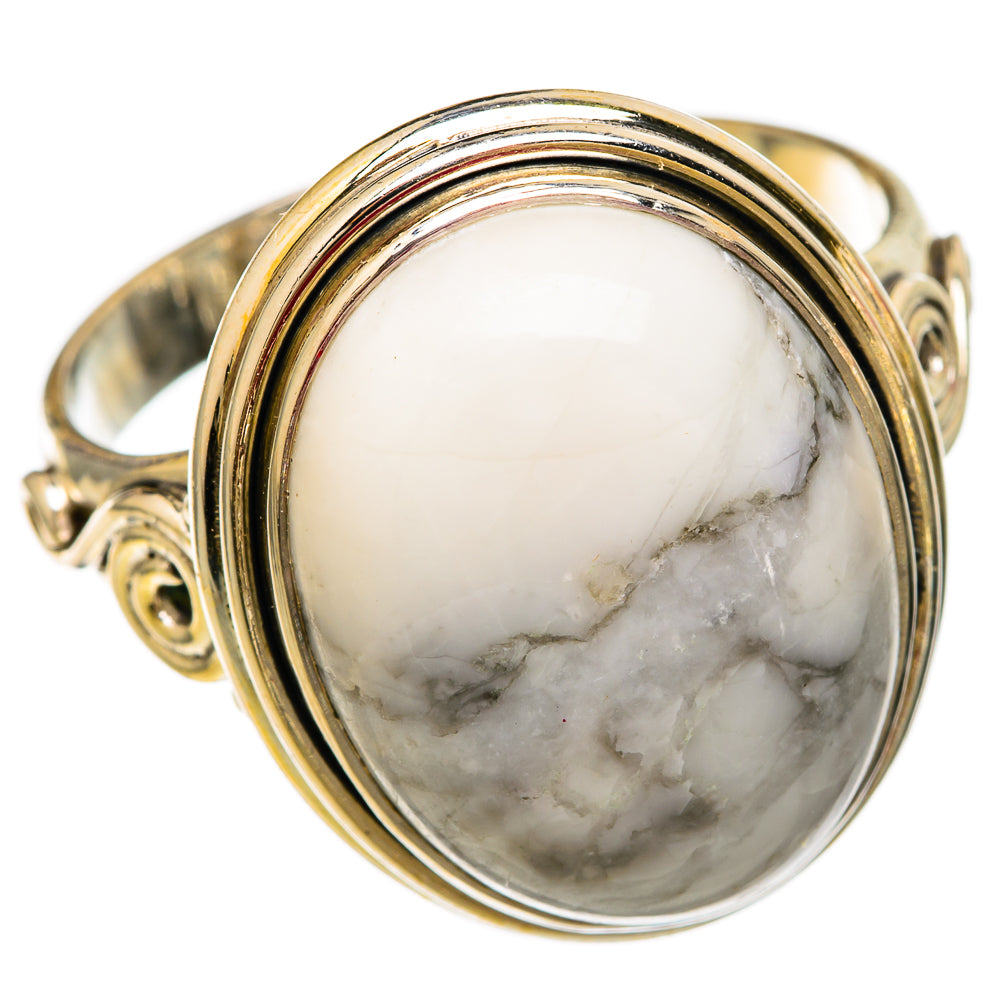 Howlite Rings handcrafted by Anasilvercos - RING103815 - Photo 2