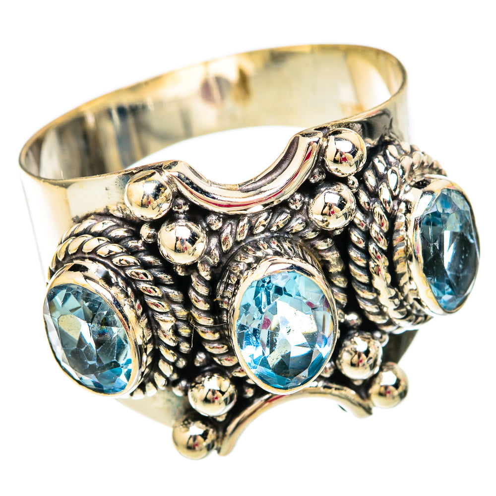 Blue Topaz Rings handcrafted by Anasilvercos - RING103821 - Photo 2