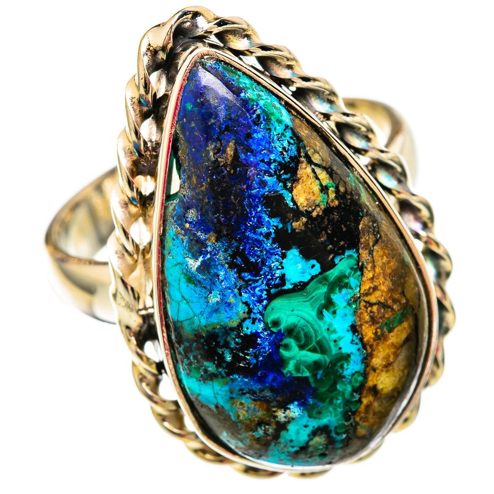 Chrysocolla In Malachite Rings handcrafted by Anasilvercos - RING103830 - Photo 2