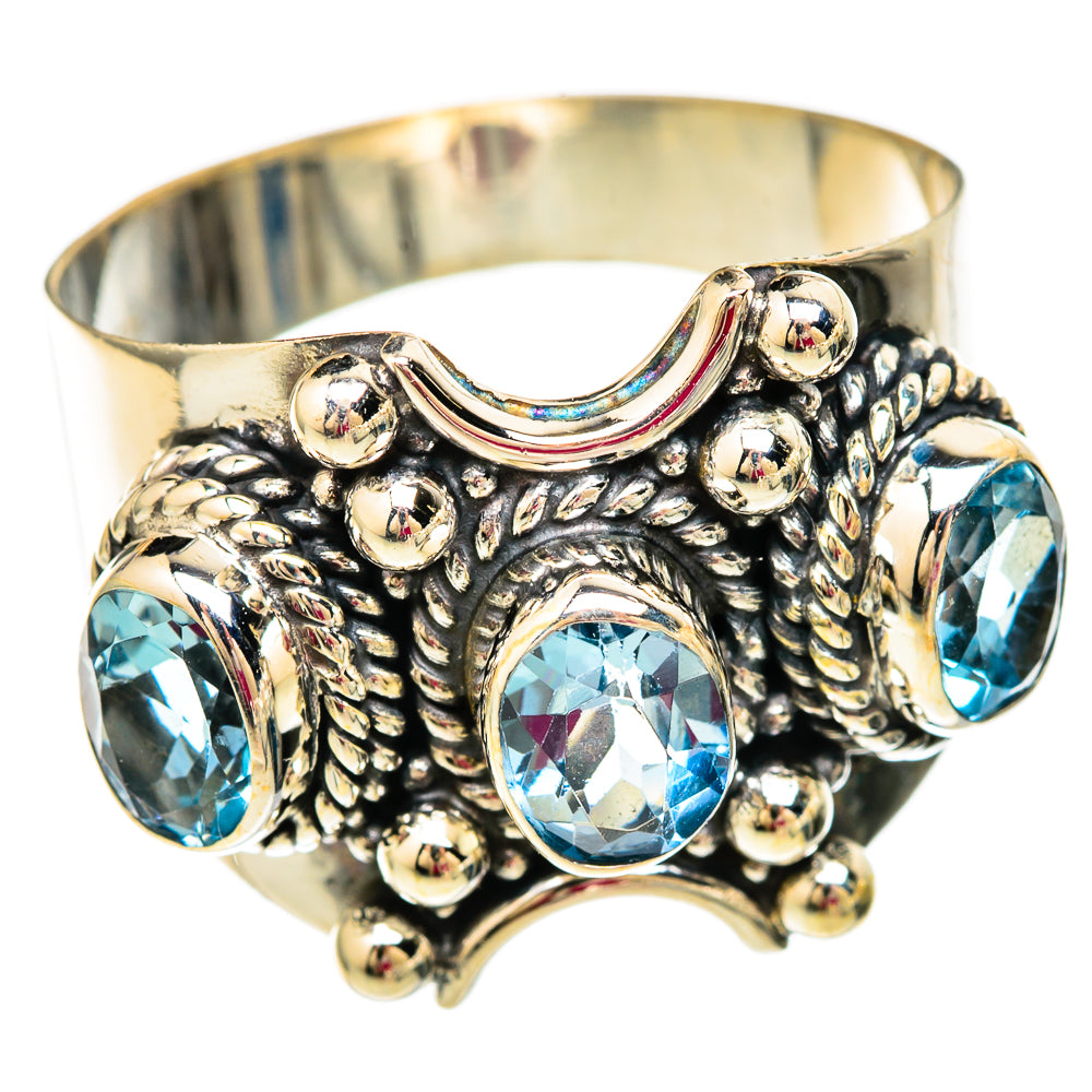 Blue Topaz Rings handcrafted by Anasilvercos - RING103835 - Photo 2