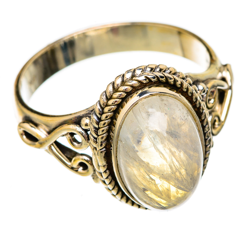 Rainbow Moonstone Rings handcrafted by Anasilvercos - RING103843 - Photo 2