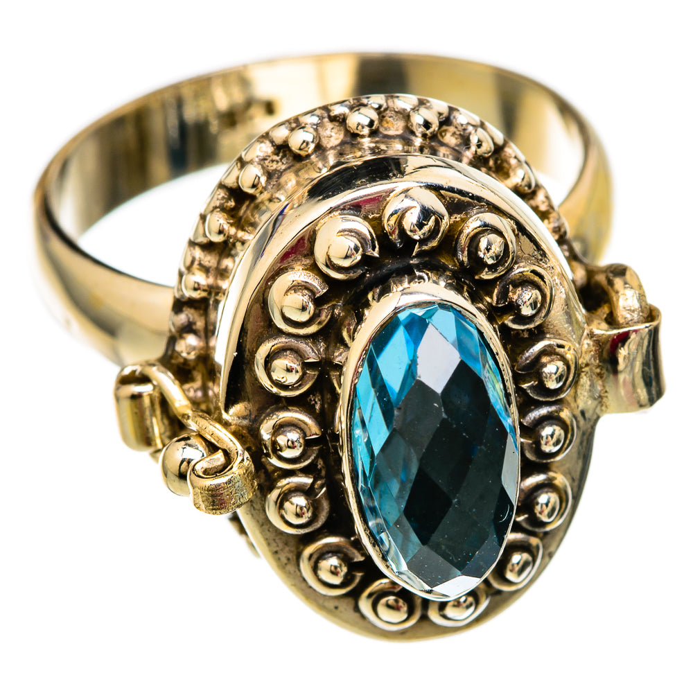 Blue Topaz Rings handcrafted by Anasilvercos - RING103848 - Photo 2