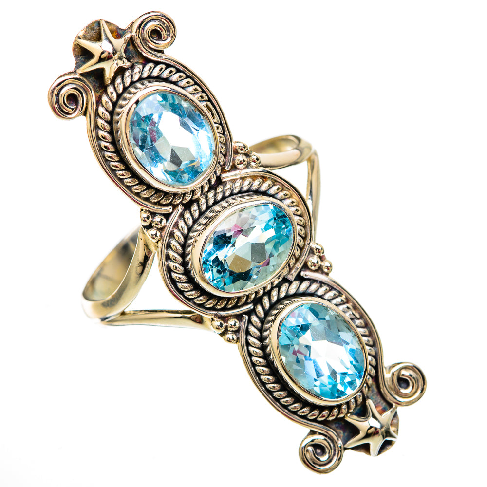 Blue Topaz Rings handcrafted by Anasilvercos - RING103900 - Photo 2