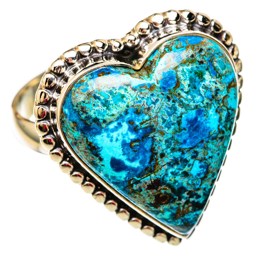 Chrysocolla In Malachite Rings handcrafted by Anasilvercos - RING103907 - Photo 2