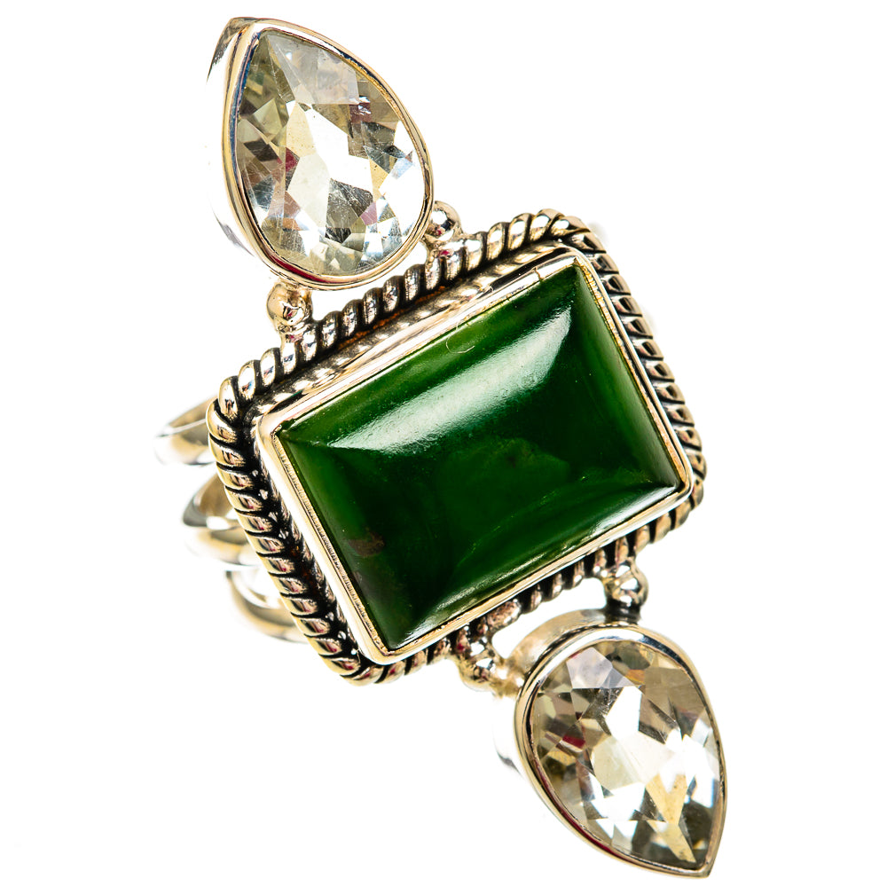 Green Aventurine Rings handcrafted by Anasilvercos - RING103910 - Photo 2