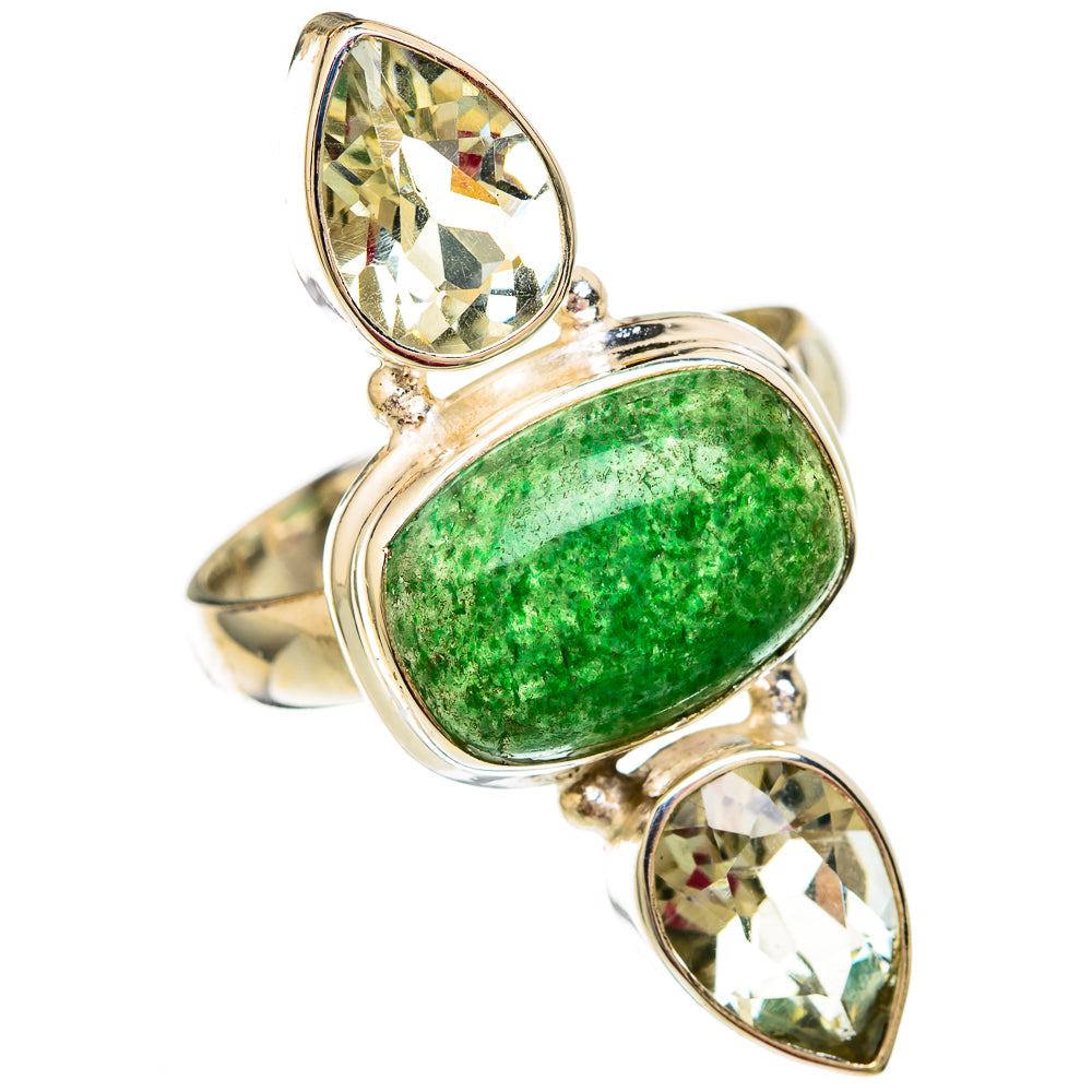 Green Aventurine Rings handcrafted by Anasilvercos - RING103912 - Photo 2