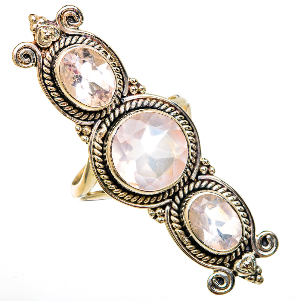 Rose Quartz Rings handcrafted by Anasilvercos - RING103920 - Photo 2