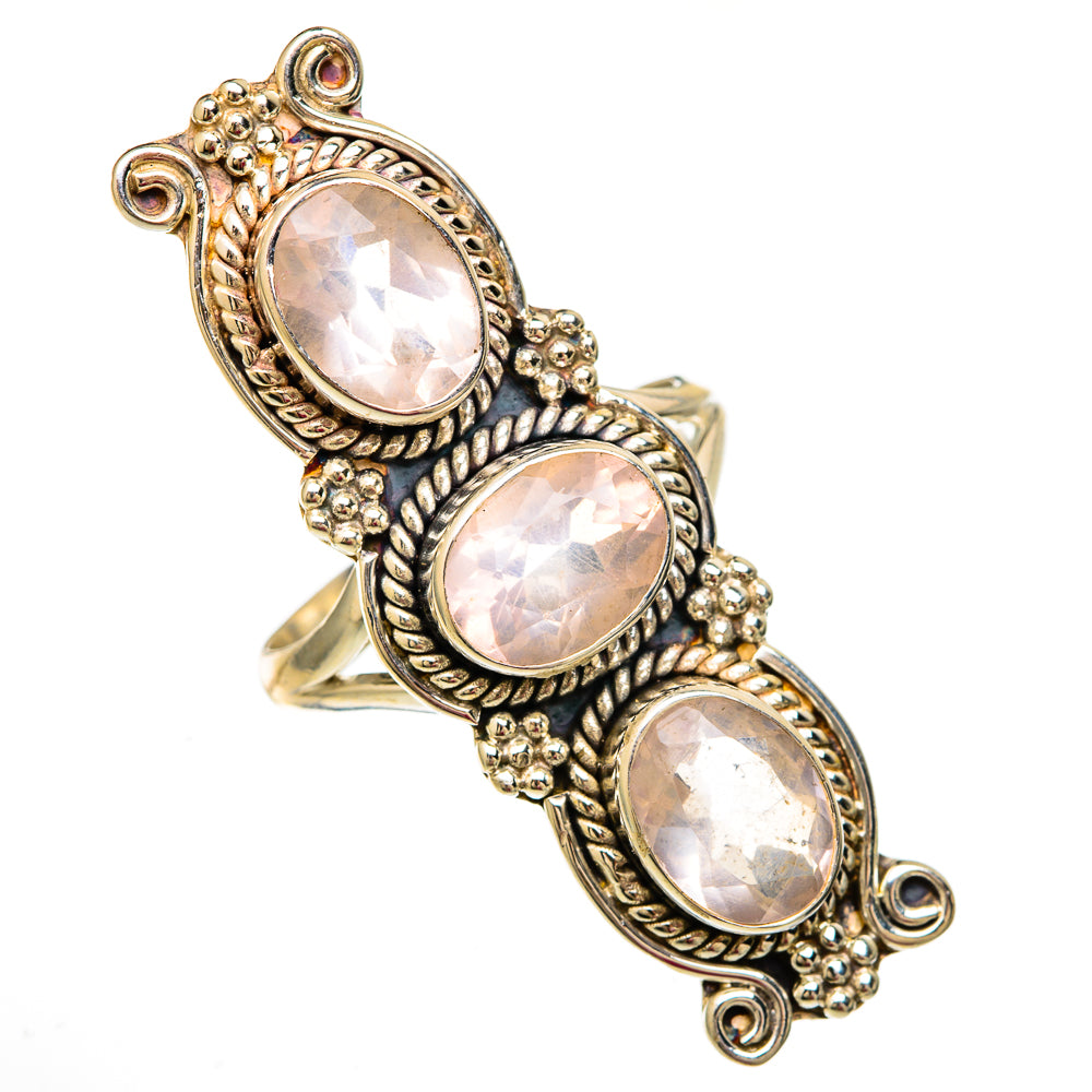 Rose Quartz Rings handcrafted by Anasilvercos - RING103921 - Photo 2
