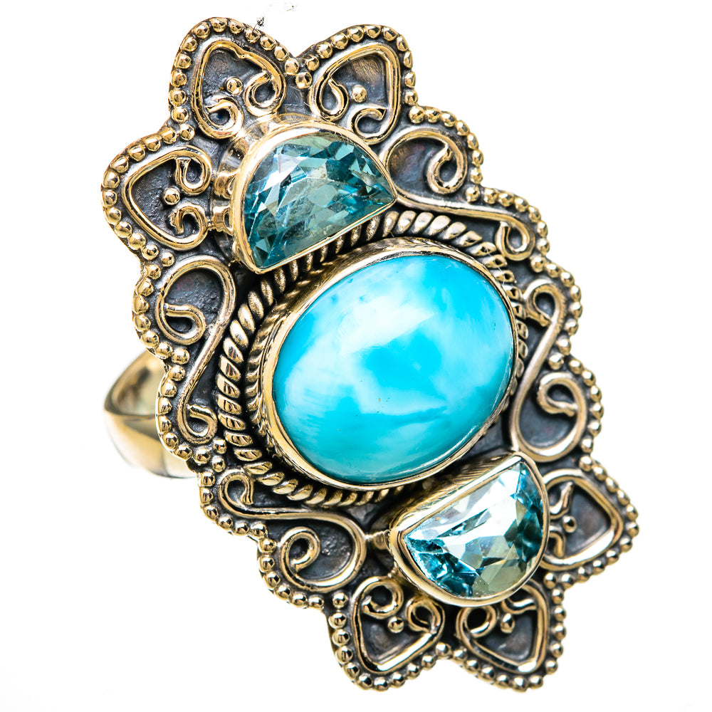 Larimar Rings handcrafted by Anasilvercos - RING103938 - Photo 2