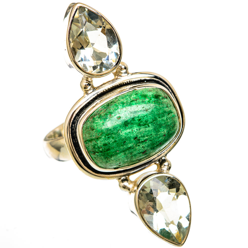 Green Aventurine Rings handcrafted by Anasilvercos - RING103943 - Photo 2