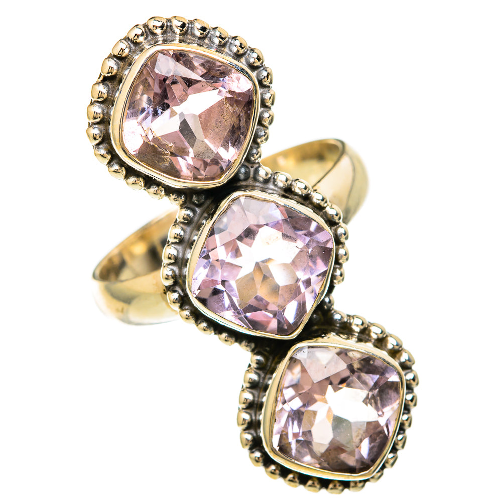 Kunzite Rings handcrafted by Anasilvercos - RING103957