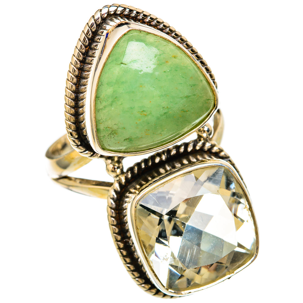 Green Aventurine Rings handcrafted by Anasilvercos - RING103968