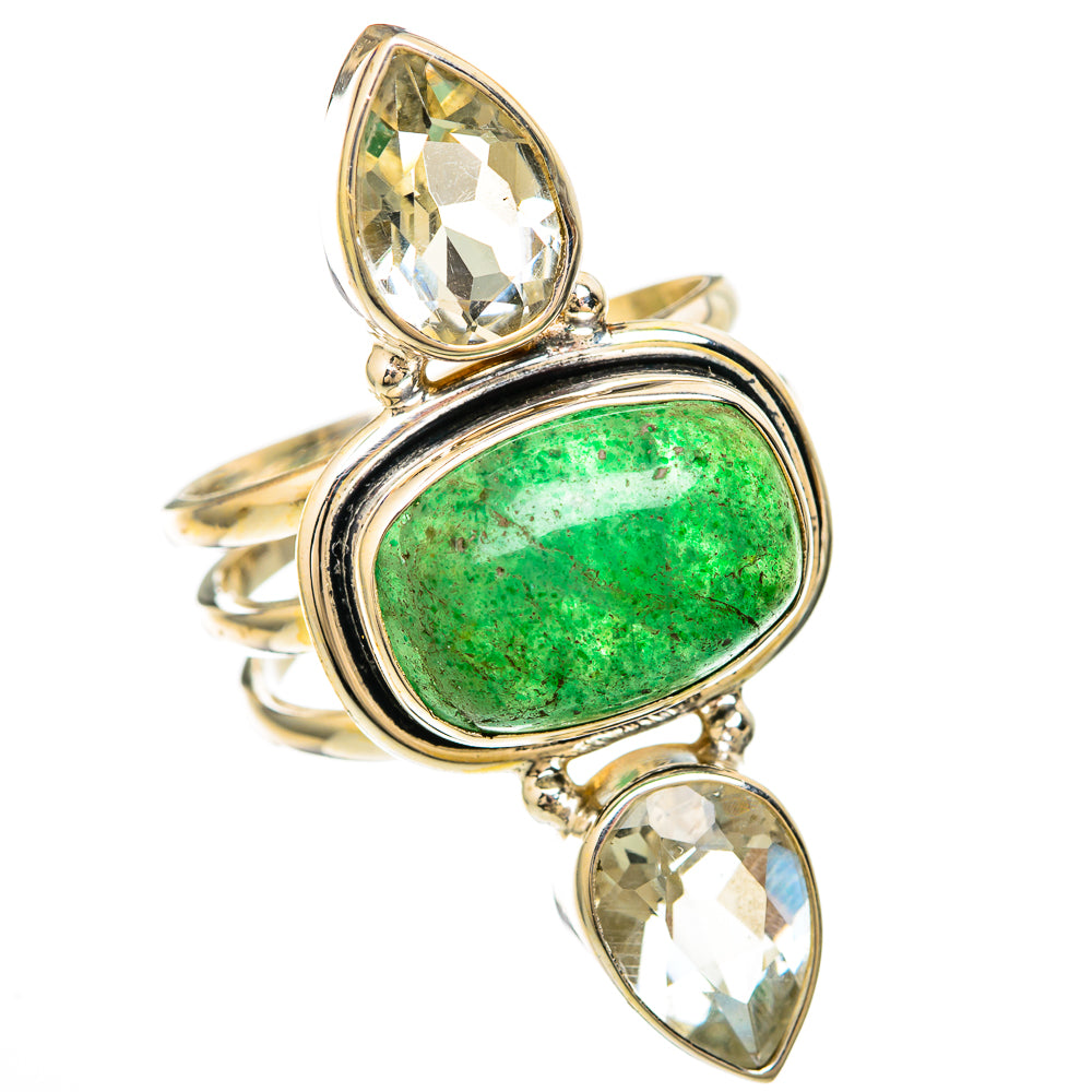 Green Aventurine Rings handcrafted by Anasilvercos - RING103969 - Photo 2