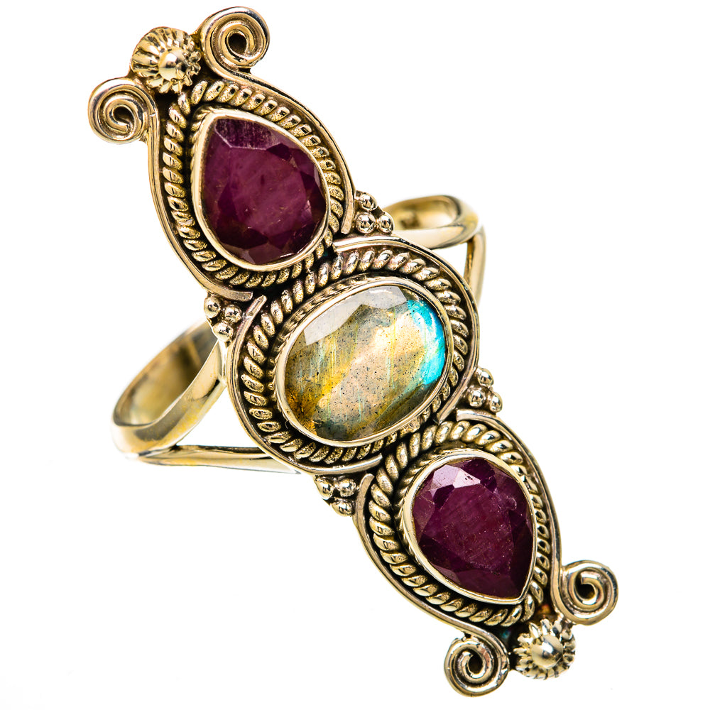 Labradorite Rings handcrafted by Anasilvercos - RING103974 - Photo 2