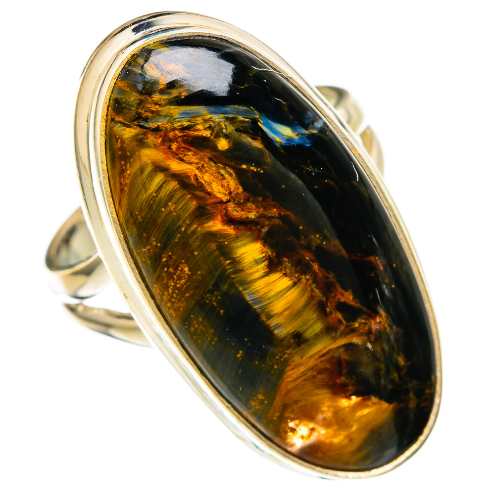 Golden Pietersite Rings handcrafted by Anasilvercos - RING103981 - Photo 2