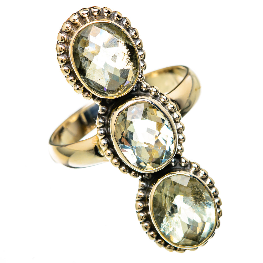 Green Amethyst Rings handcrafted by Anasilvercos - RING103991 - Photo 2