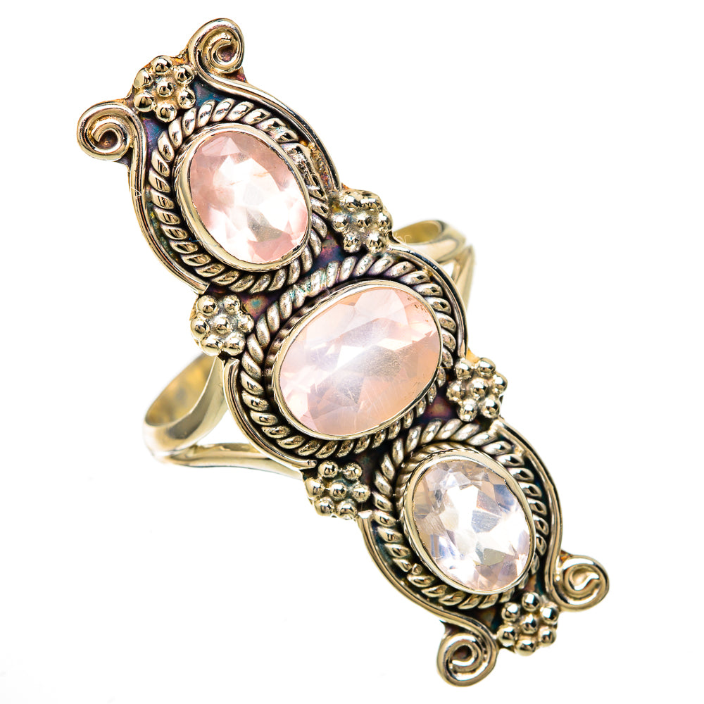Rose Quartz Rings handcrafted by Anasilvercos - RING103999 - Photo 2