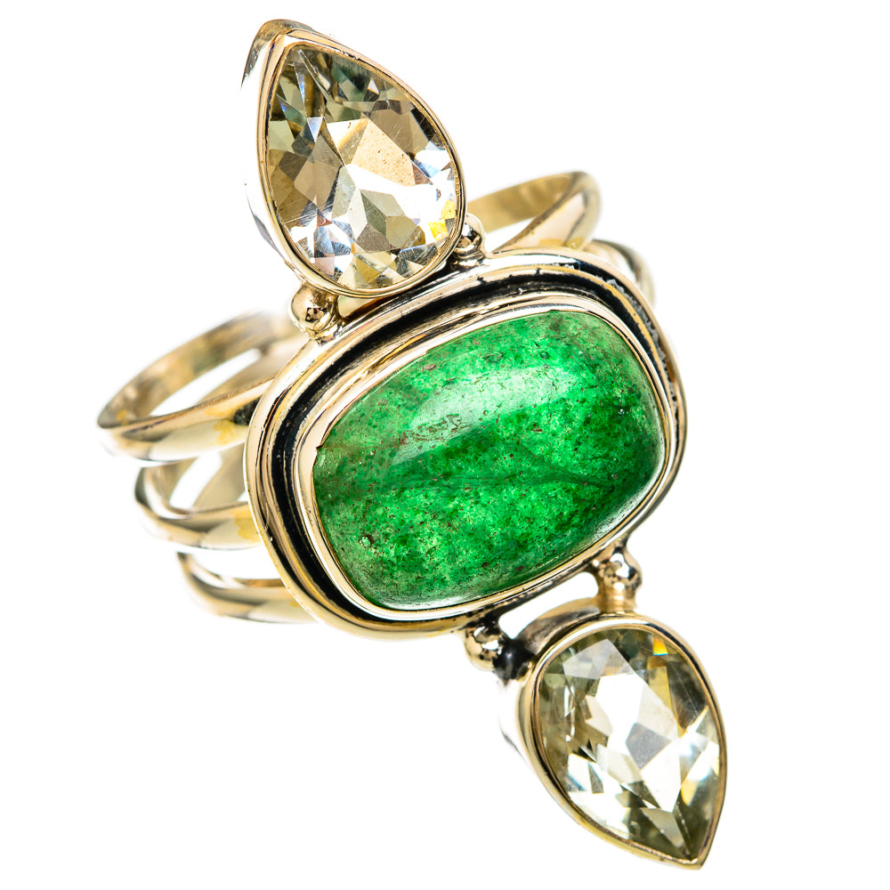 Green Aventurine Rings handcrafted by Anasilvercos - RING104015 - Photo 2