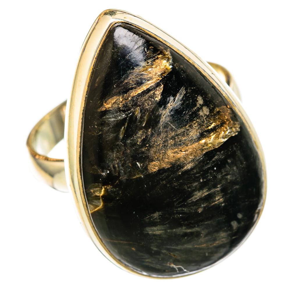 Golden Seraphinite Rings handcrafted by Anasilvercos - RING104016 - Photo 2