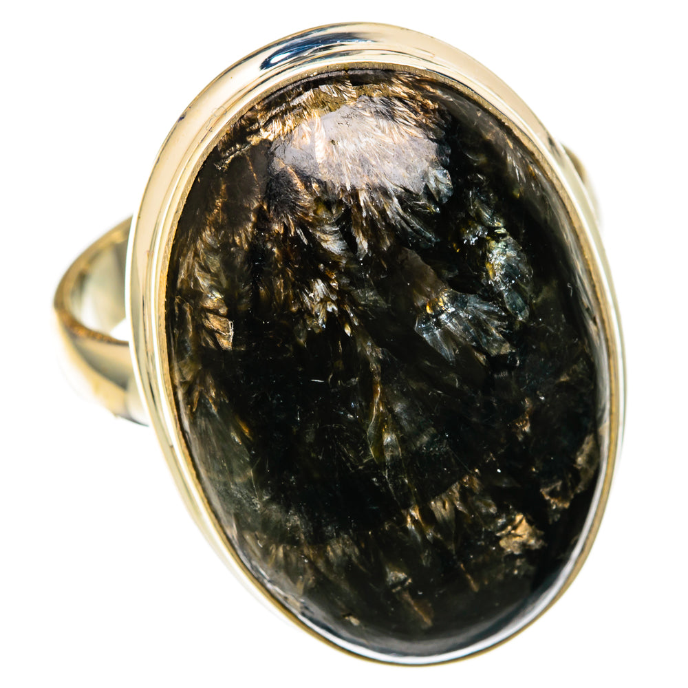 Golden Seraphinite Rings handcrafted by Anasilvercos - RING104017 - Photo 2