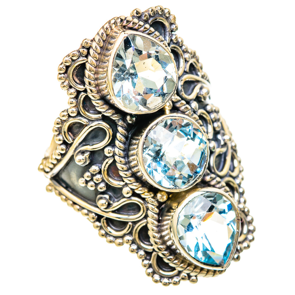 Blue Topaz Rings handcrafted by Anasilvercos - RING104032 - Photo 2