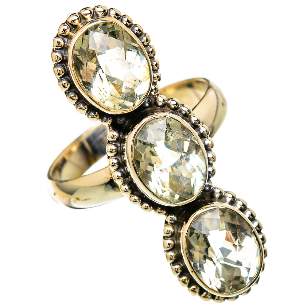 Green Amethyst Rings handcrafted by Anasilvercos - RING104033 - Photo 2