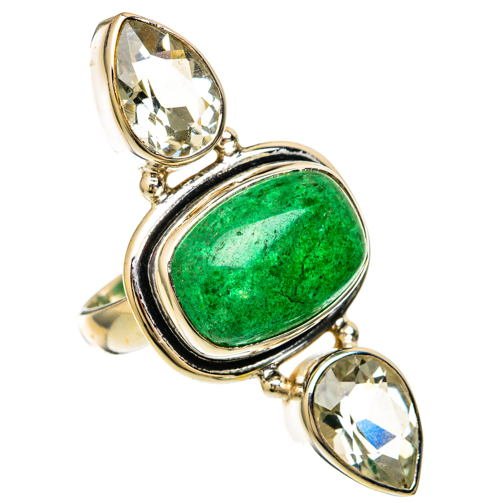 Green Aventurine Rings handcrafted by Anasilvercos - RING104051 - Photo 2