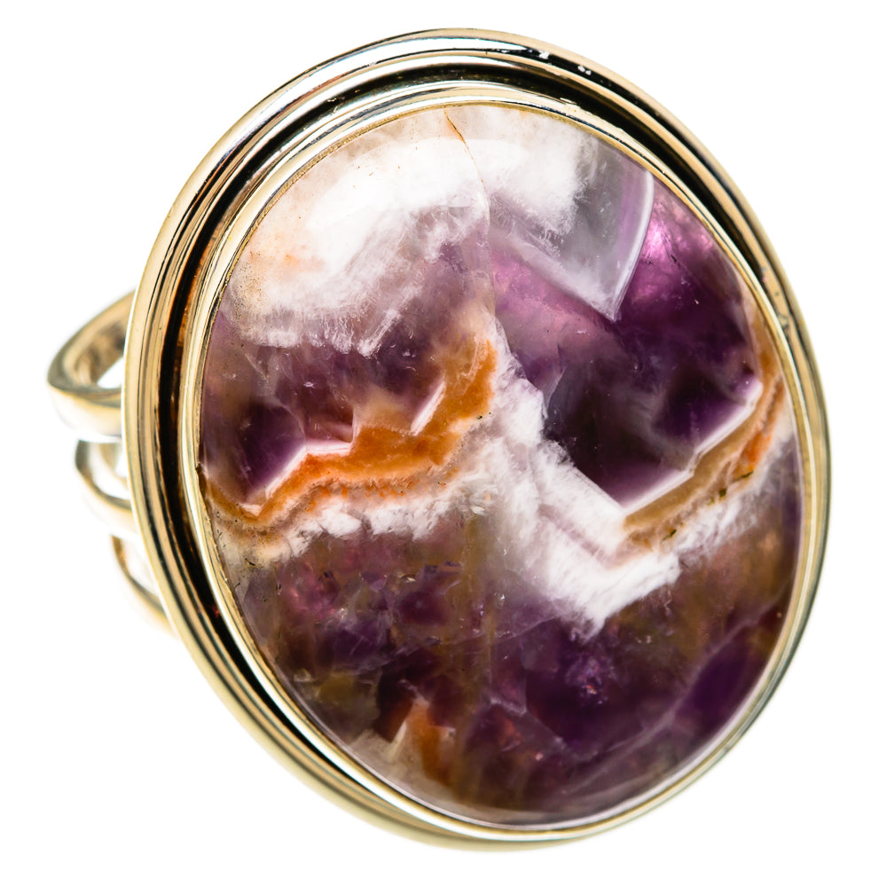 Chevron Amethyst Rings handcrafted by Anasilvercos - RING104071