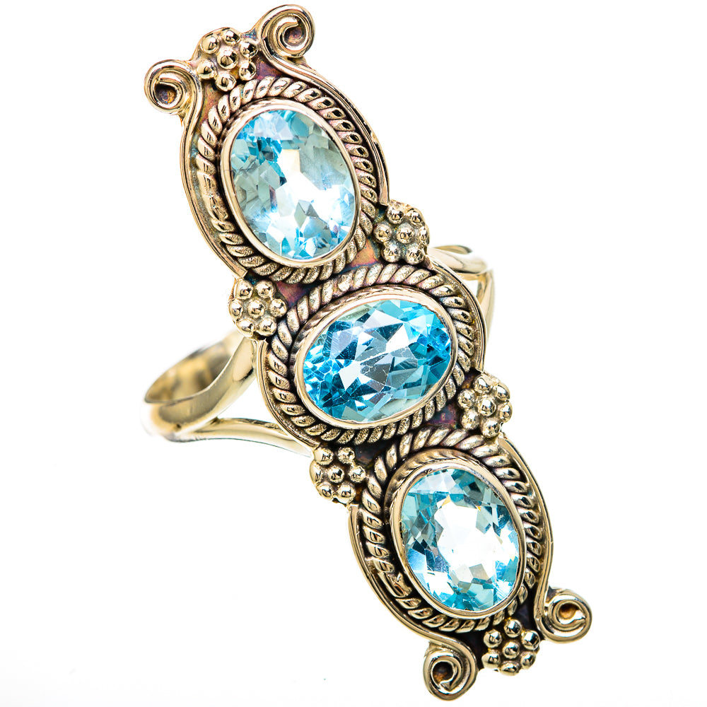 Blue Topaz Rings handcrafted by Anasilvercos - RING104084 - Photo 2