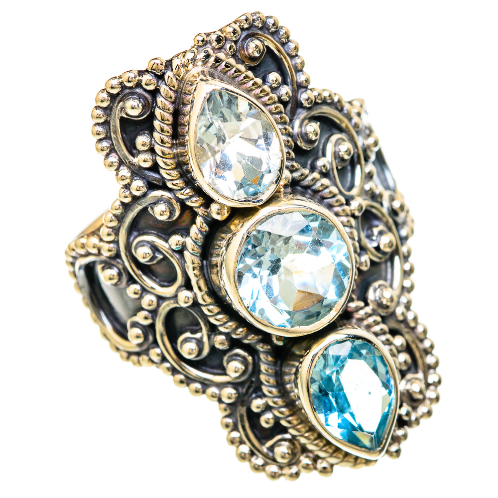 Blue Topaz Rings handcrafted by Anasilvercos - RING104096 - Photo 2