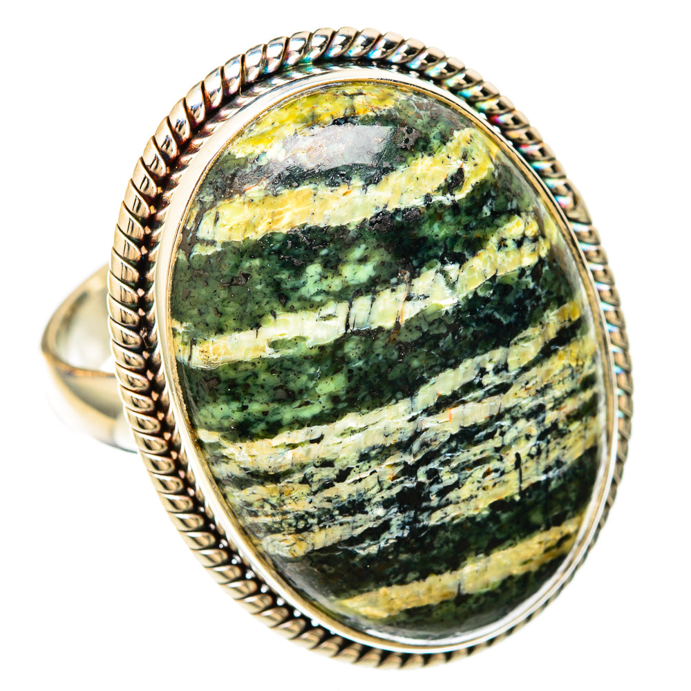 Lizard Jasper Rings handcrafted by Anasilvercos - RING104098 - Photo 2