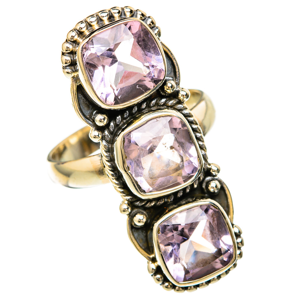 Kunzite Rings handcrafted by Anasilvercos - RING104101