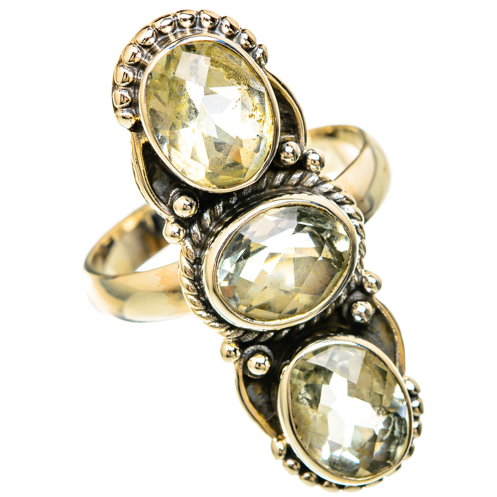 Green Amethyst Rings handcrafted by Anasilvercos - RING104114 - Photo 2
